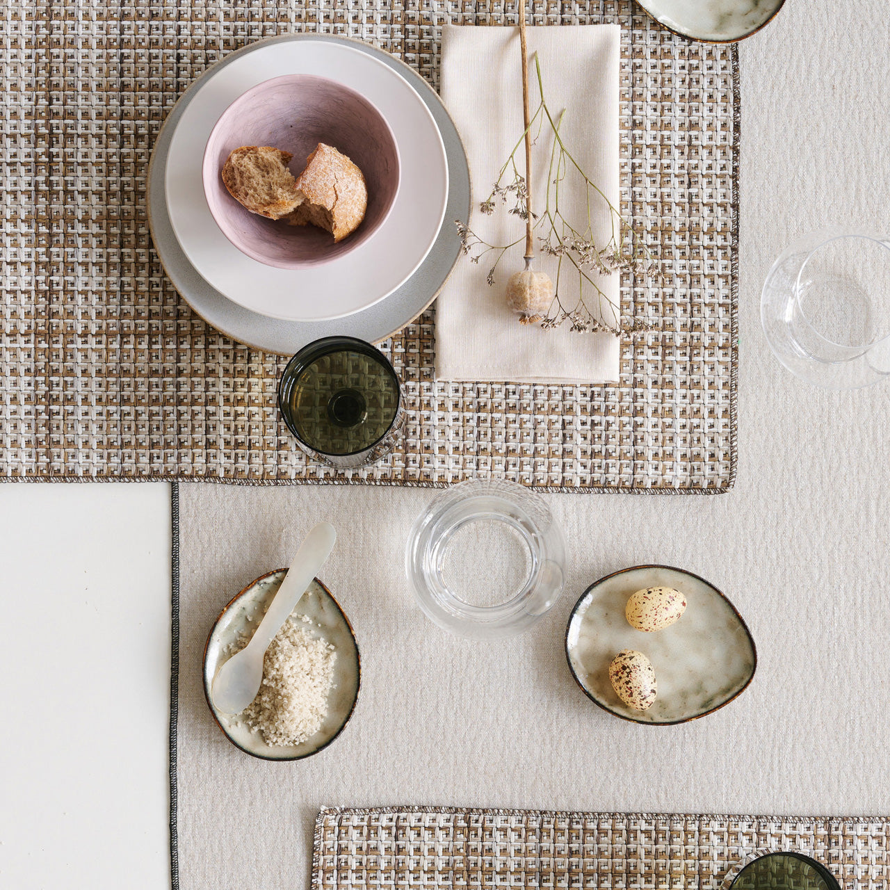 APELT Cona Läufer Jacquardstoff in Karo-Optik