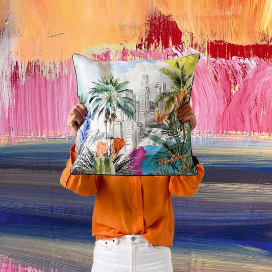 APELT Copacabana Kissenbezug Großstadt-Dschungelgarten