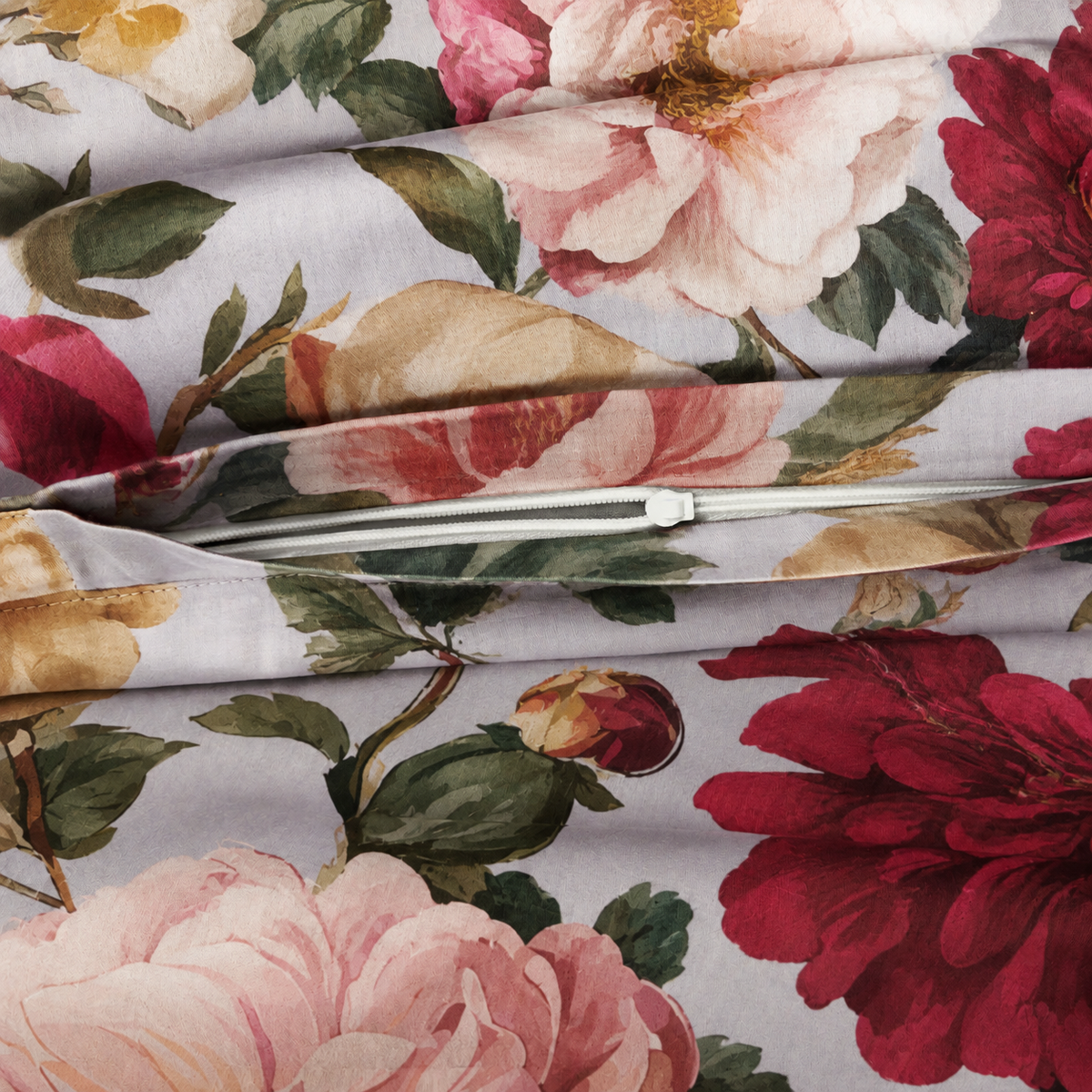 APELT Daphne Bettwäsche Baumwoll-Satin englische Rosen