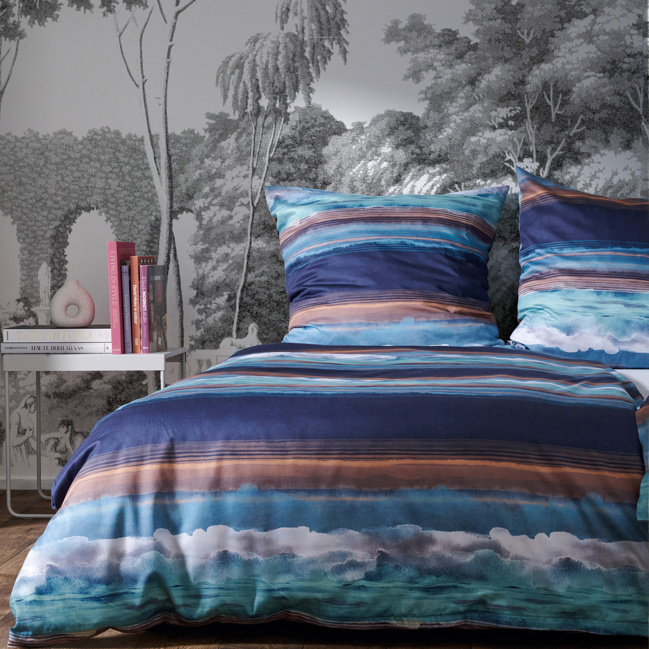 APELT Dream Bettwäsche Baumwoll-Satin Träumerische Wolkenbilder
