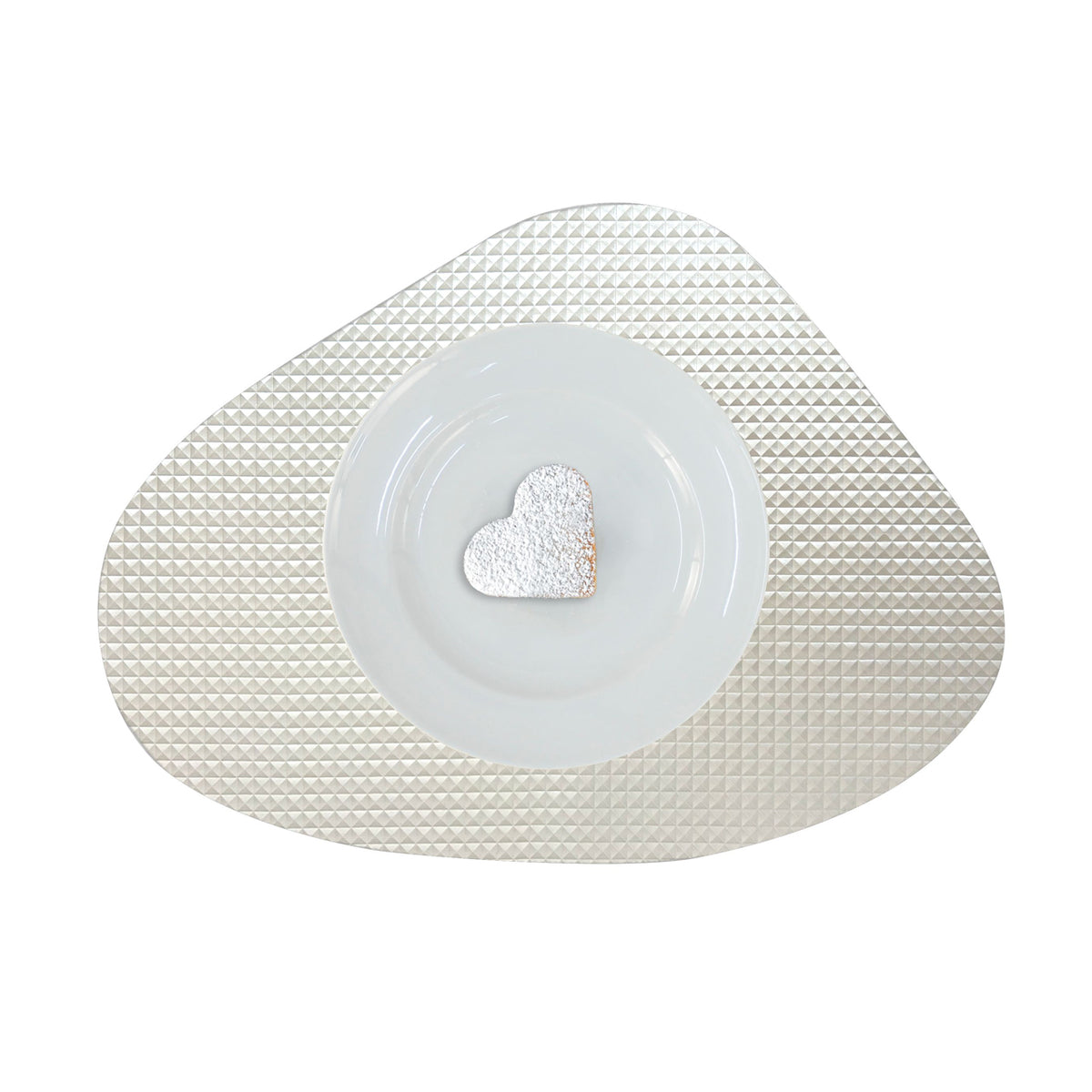 APELT Glam Tischsets cooles neues Material mit grafischer Technostruktur und Fleckschutz