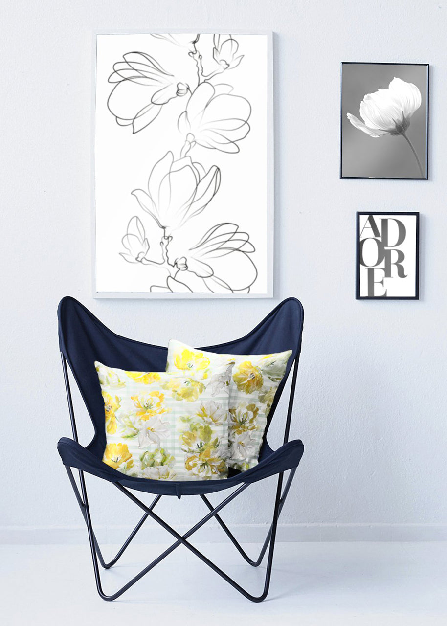 APELT 6405 Kissen Papageientulpen Frühjahrsblüten