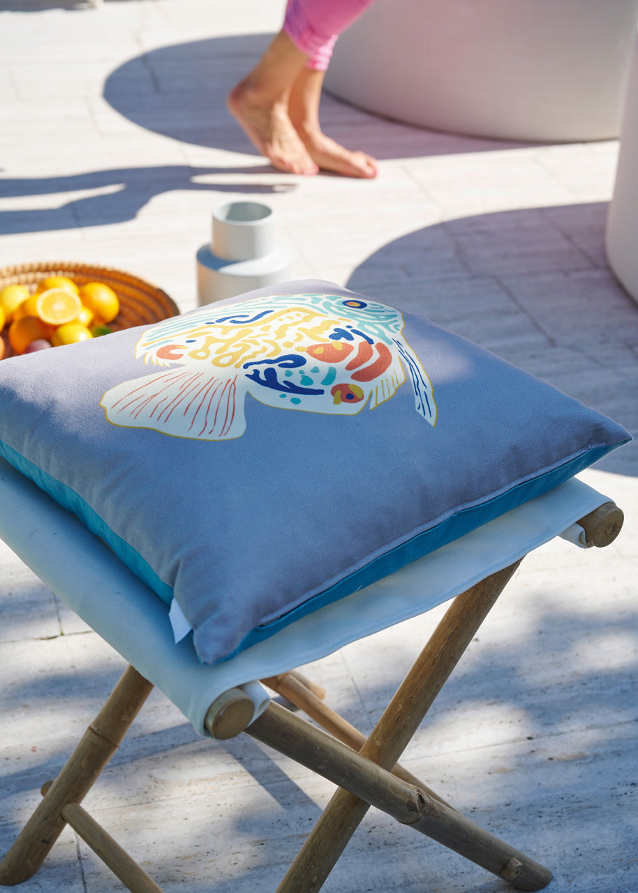 APELT 3981 Kissen Sommer Fisch Motiv Outdoor