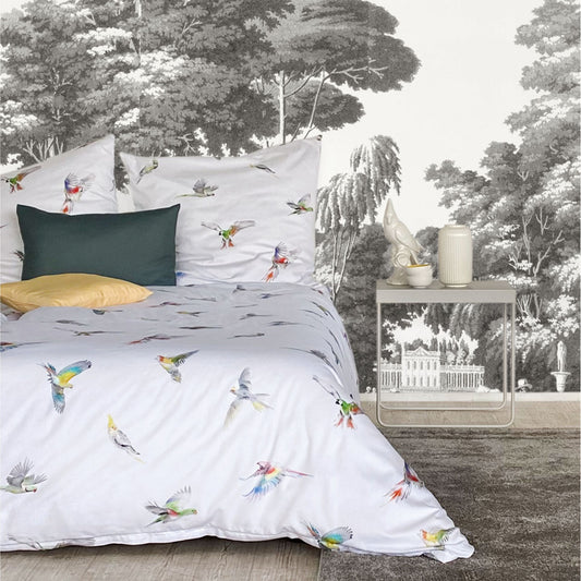 APELT Lola Bettwäsche Baumwoll-Satin Papagei als all over