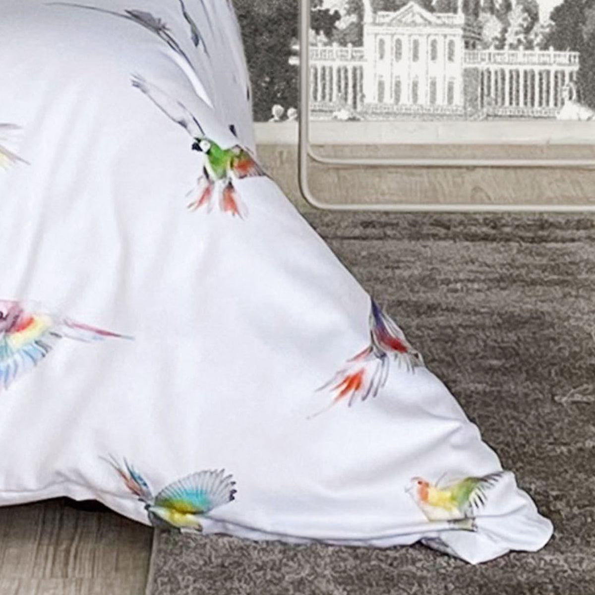 APELT Lola Bettwäsche Baumwoll-Satin Papagei als all over