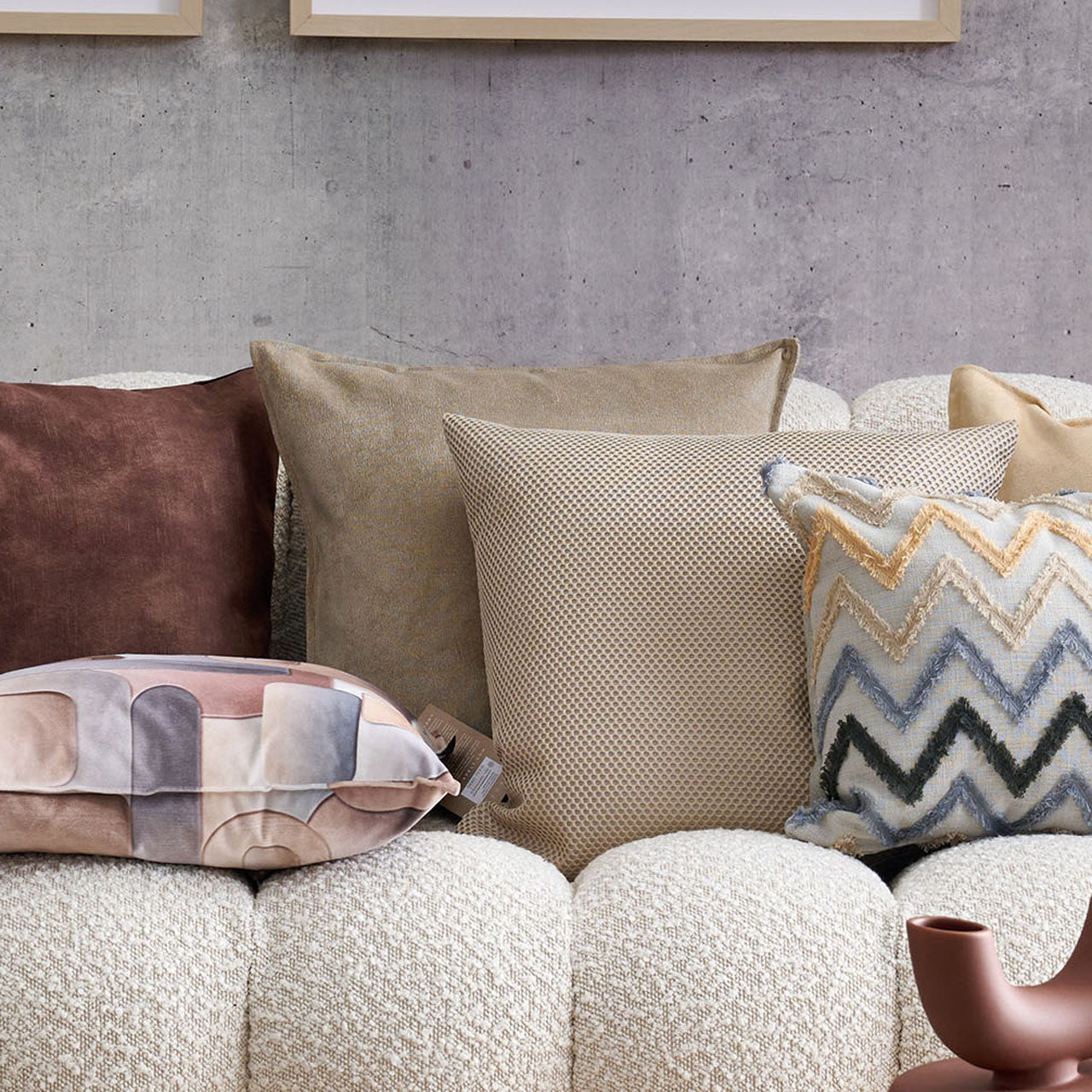 APELT Magnus Kissen Uni in Velouroptik