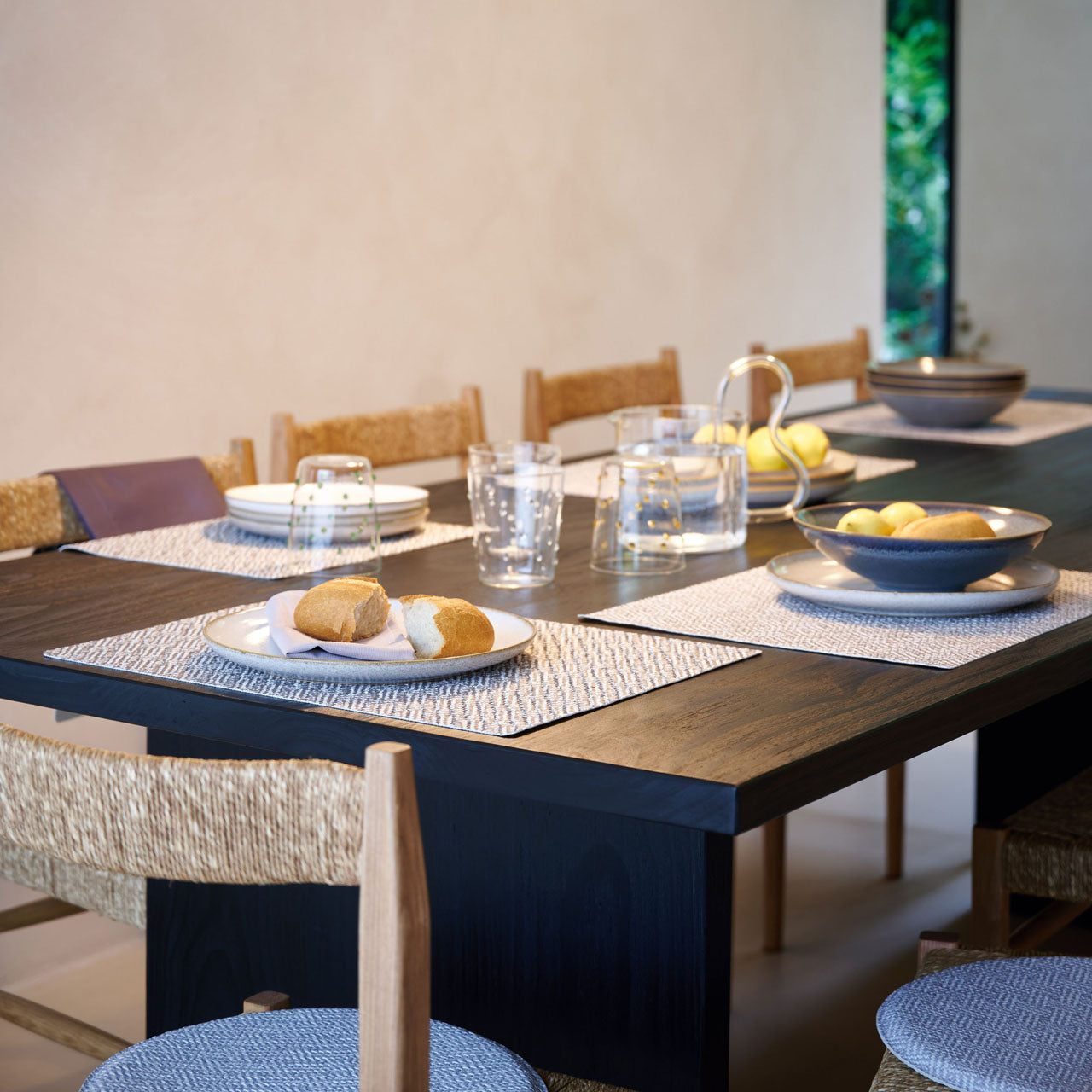 APELT Match Tischset mit Fleckschutz und grafisches Muster