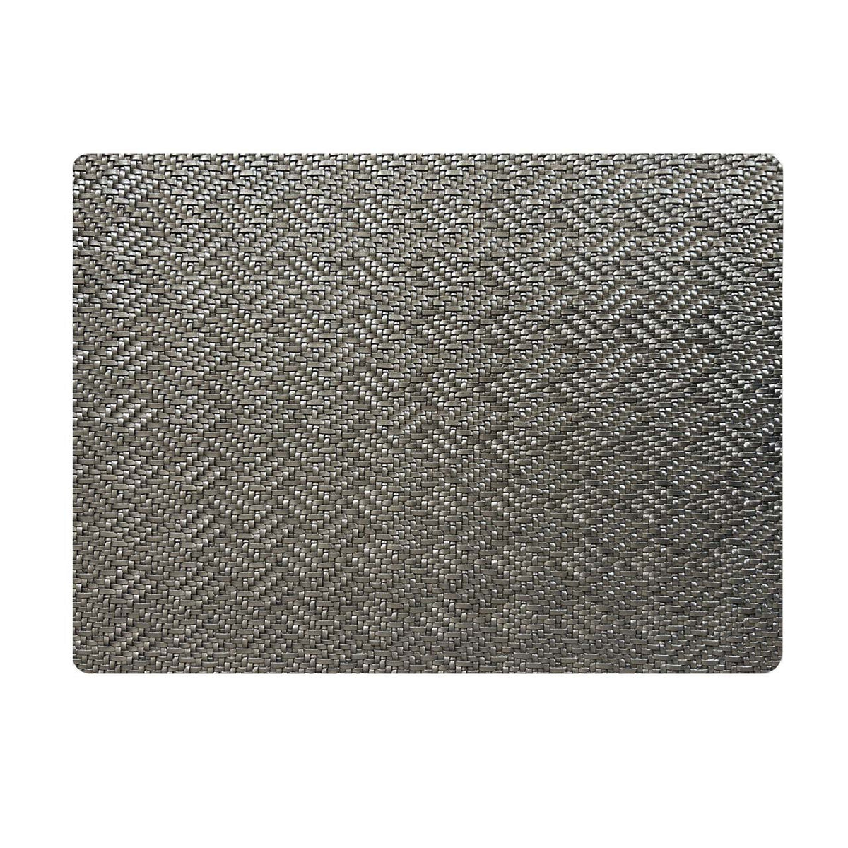 APELT Metallico Tischset cooles neues Material mit grafischer Flechtstruktur