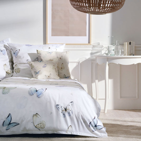 APELT Papillon Bettwäsche Baumwoll-Satin Filigrane Schmetterlinge