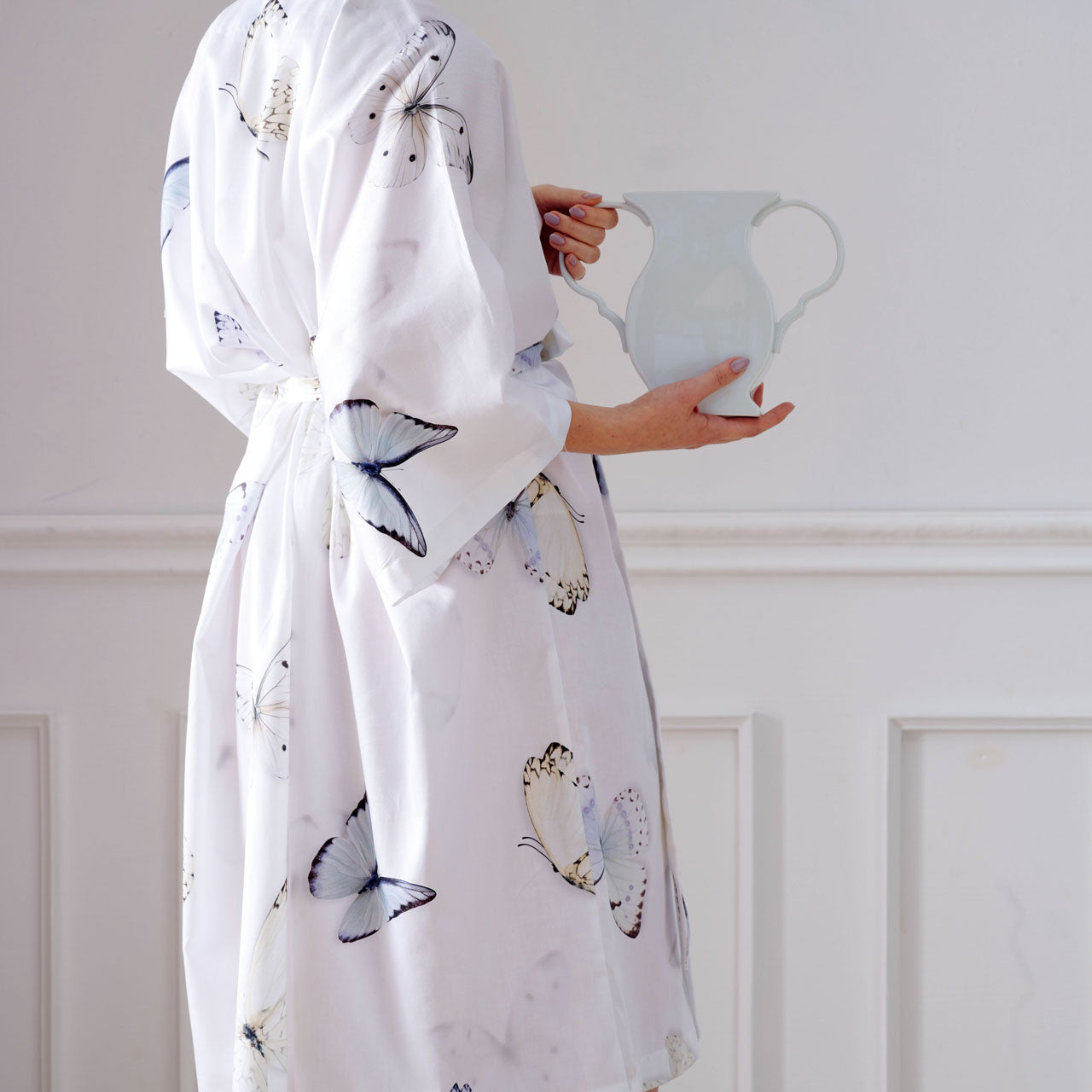 APELT Papillon Bettwäsche Baumwoll-Satin Filigrane Schmetterlinge