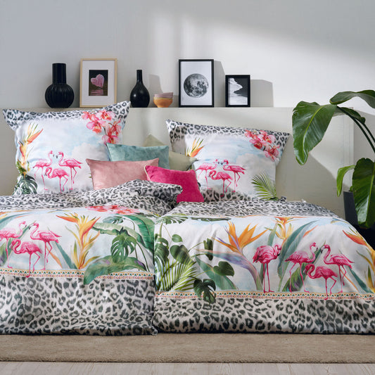 APELT Paradise Bettwäsche Baumwoll-Satin tropischen Landschaften und exotischen Tierwelten