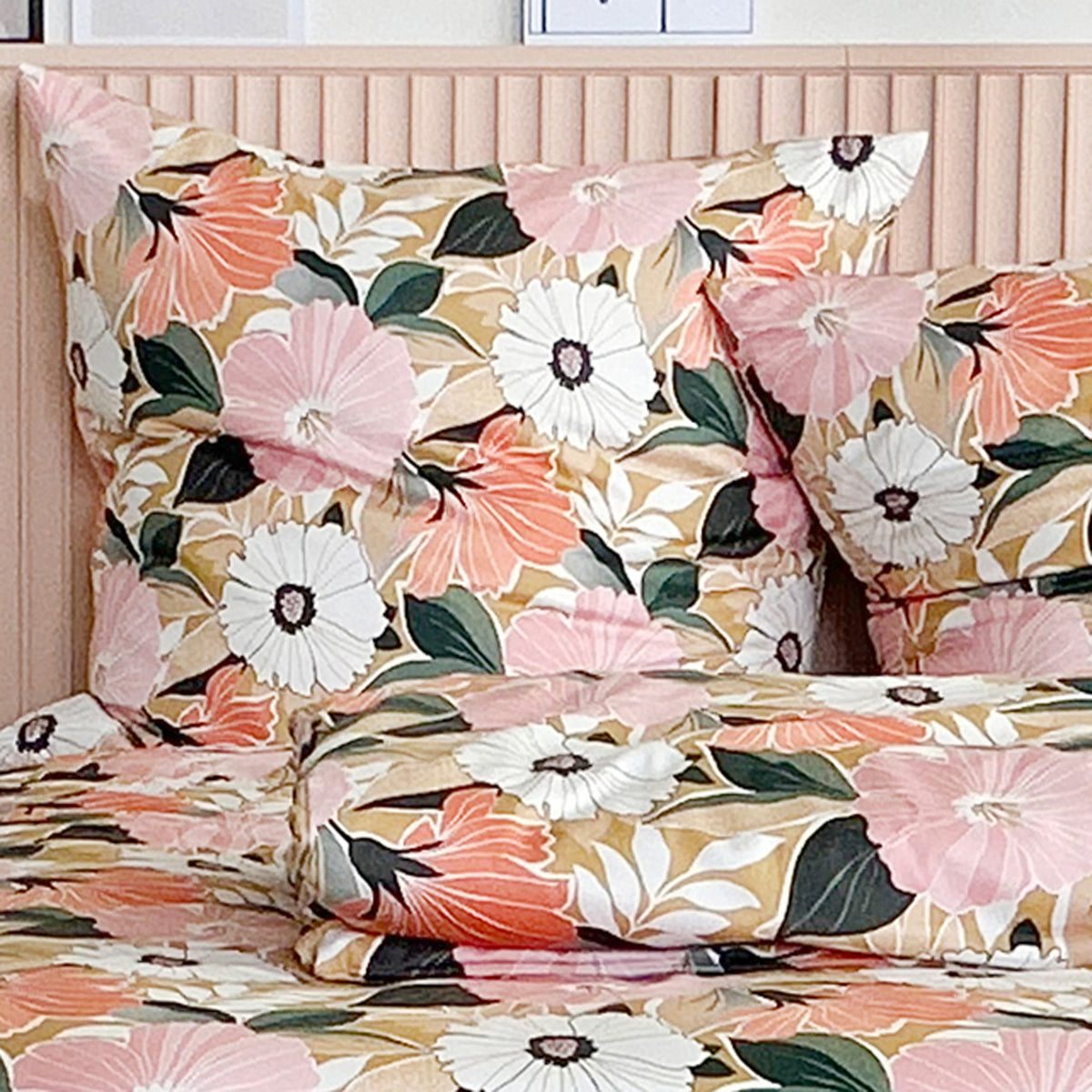APELT Smilla Bettwäsche Baumwoll-Satin Skandinavische Blüten Scandi-style