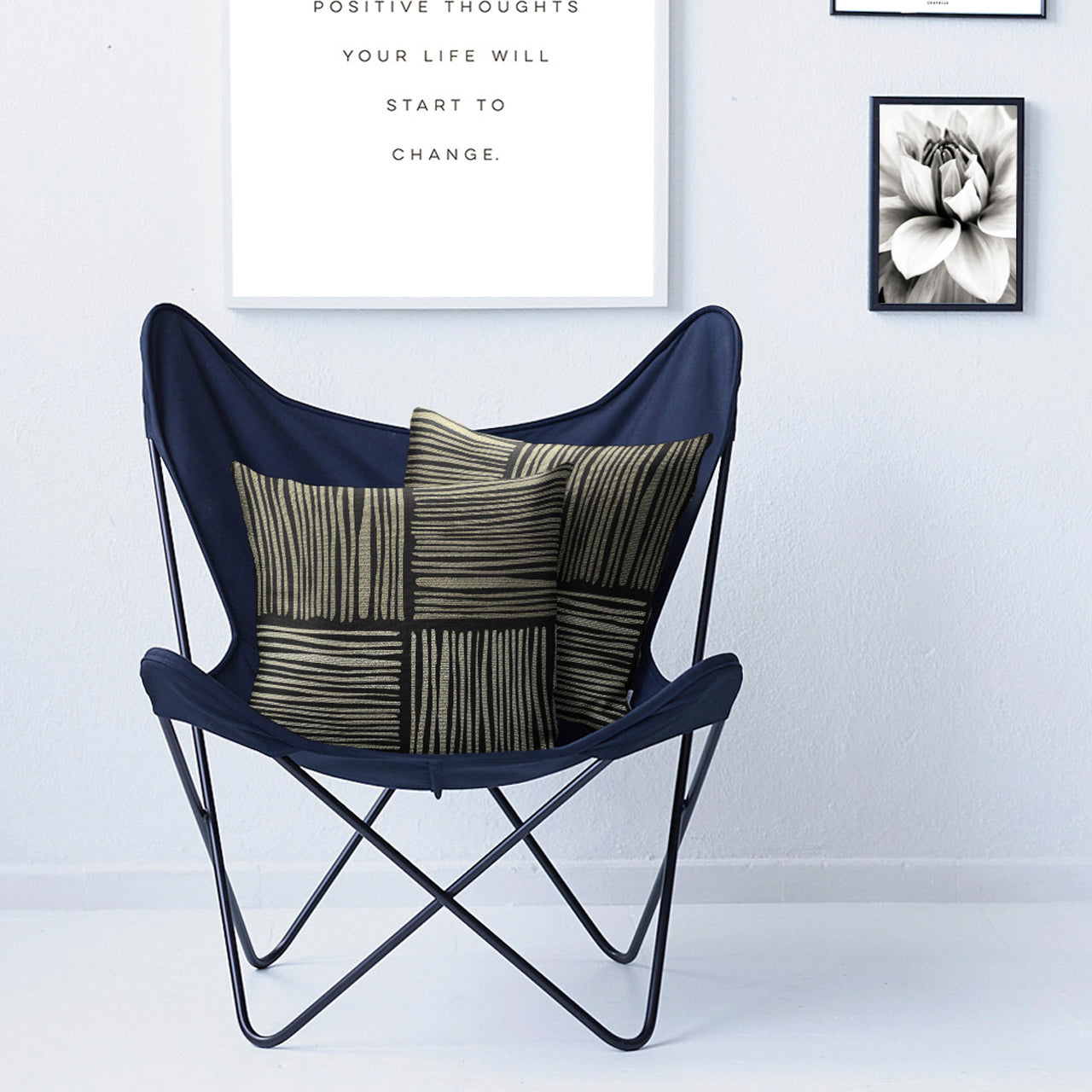 APELT Timor Kissenbezug Modisch interpretierte Streifenmotive