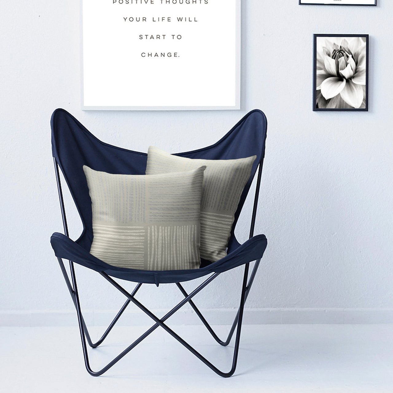 APELT Timor Kissenbezug Modisch interpretierte Streifenmotive