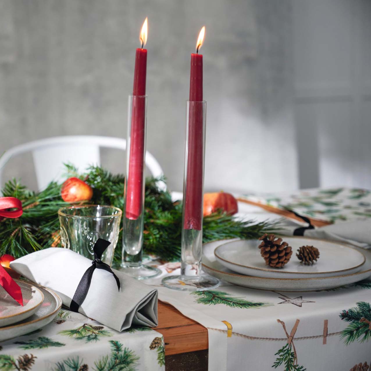 APELT 9532 Läufer Winter Motiv Christmas all over – APELT Stoffe