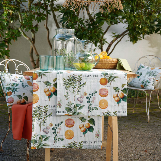 APELT 7699 Tischläufer Orange Oliven Sommer